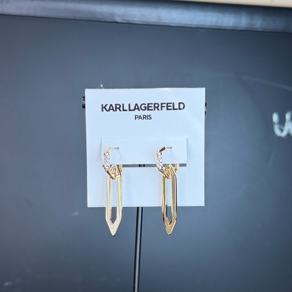 Karl Lagerfeld Gold And Silver Geometric Earrings 35$